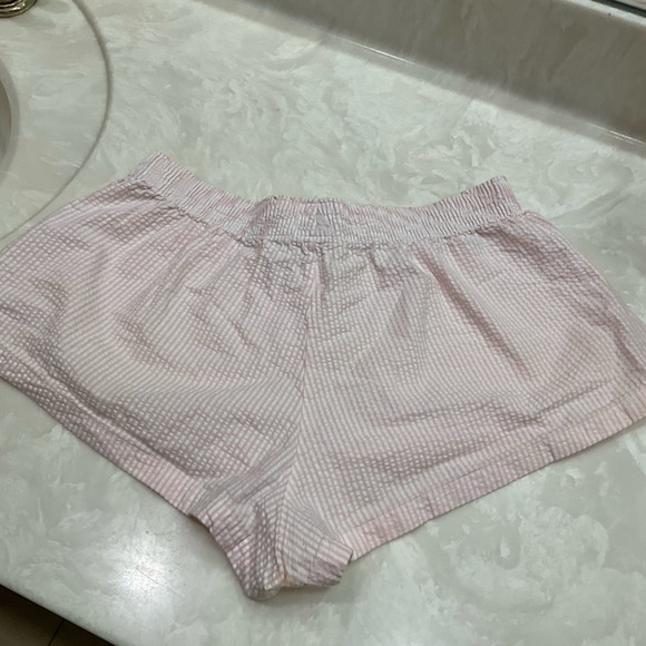 Boxercraft Pink Striped Cotton Seersucker Shorts Elastic Waist, Women’s Sz Med - Picture 6 of 12